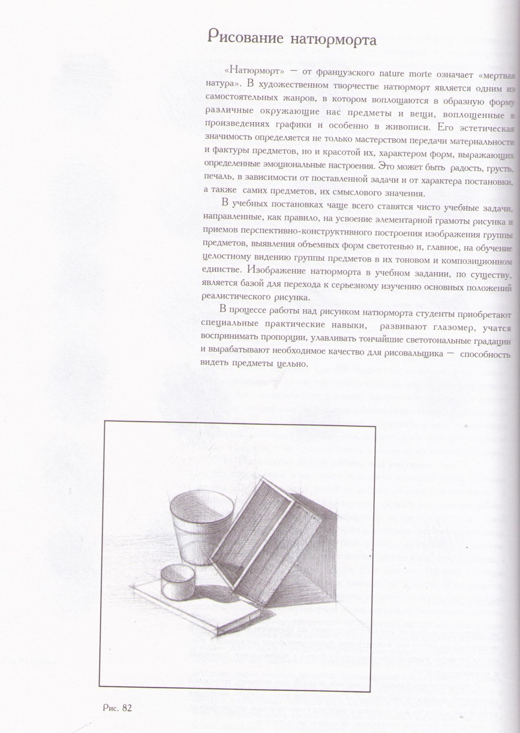 Рисование натюрморта Рисование натюрморта